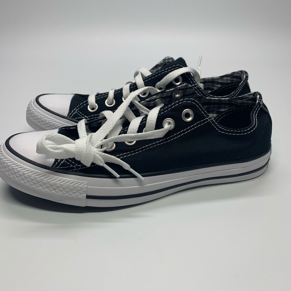 New Women Converse Chuck Taylor Double Tongue Low - Picture 1 of 9